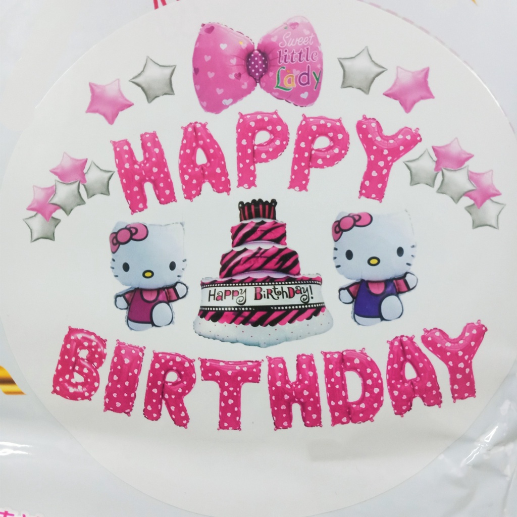 Bóng Bay Hình Bánh Sinh Nhật 3 Tầng Size Đại Trang Trí Sinh Nhật Cho Bé Trai Bé Gái - K76