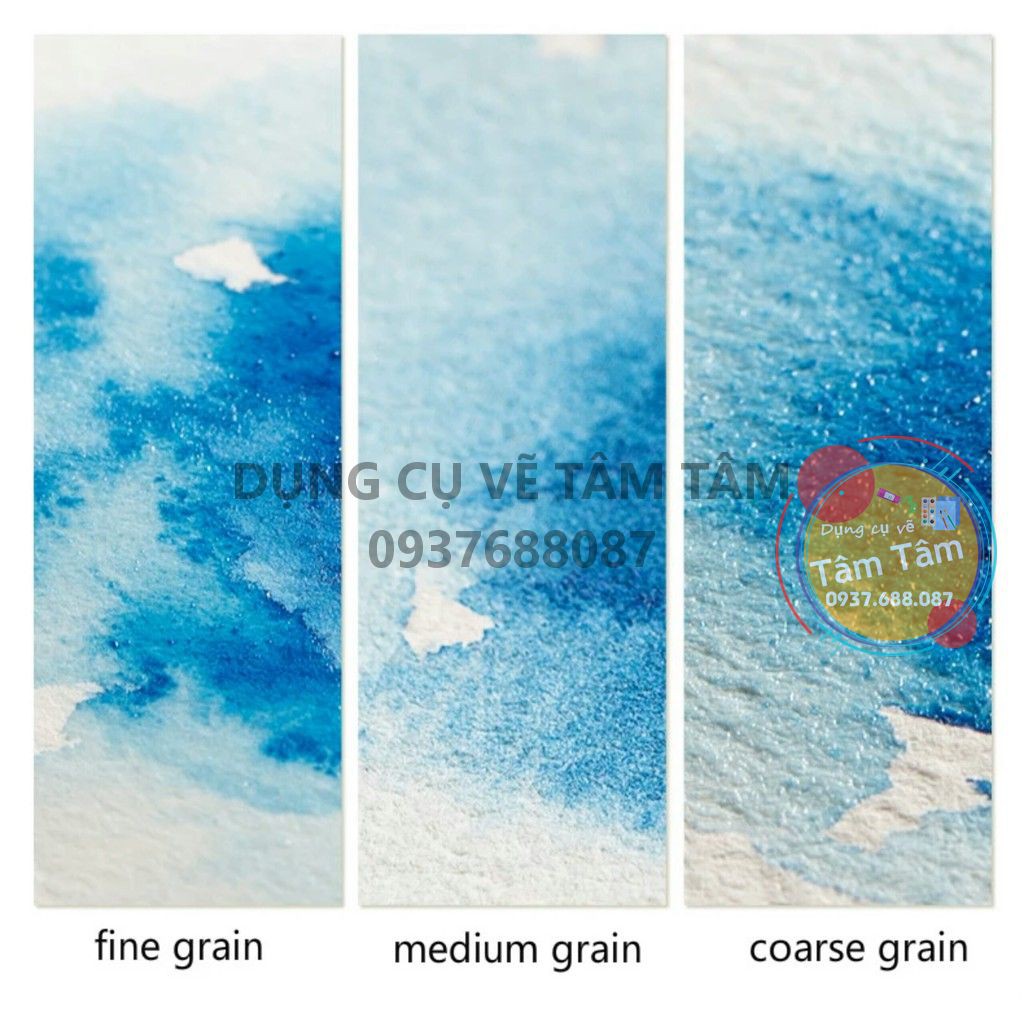 [ TÂM TÂM ] Giấy màu nước 100% cotton LEYTON Vân Cold/Vân Hot/Vân Rough, Giấy vẽ LEYTON