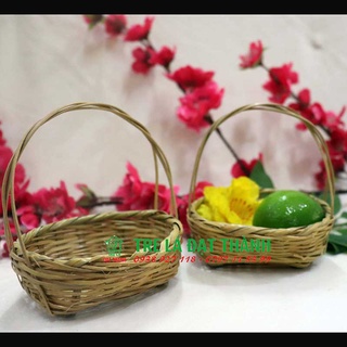 Giỏ tre, lãng cắm hoa mini- Phụ kiện chụp hình trang trí