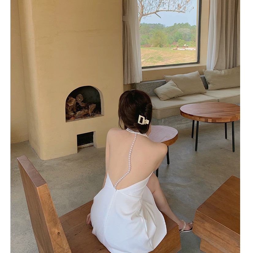 ĐẦM DÁNG XÒE ÁO YẾM HÀNG NHẬP QUẢNG CHÂU