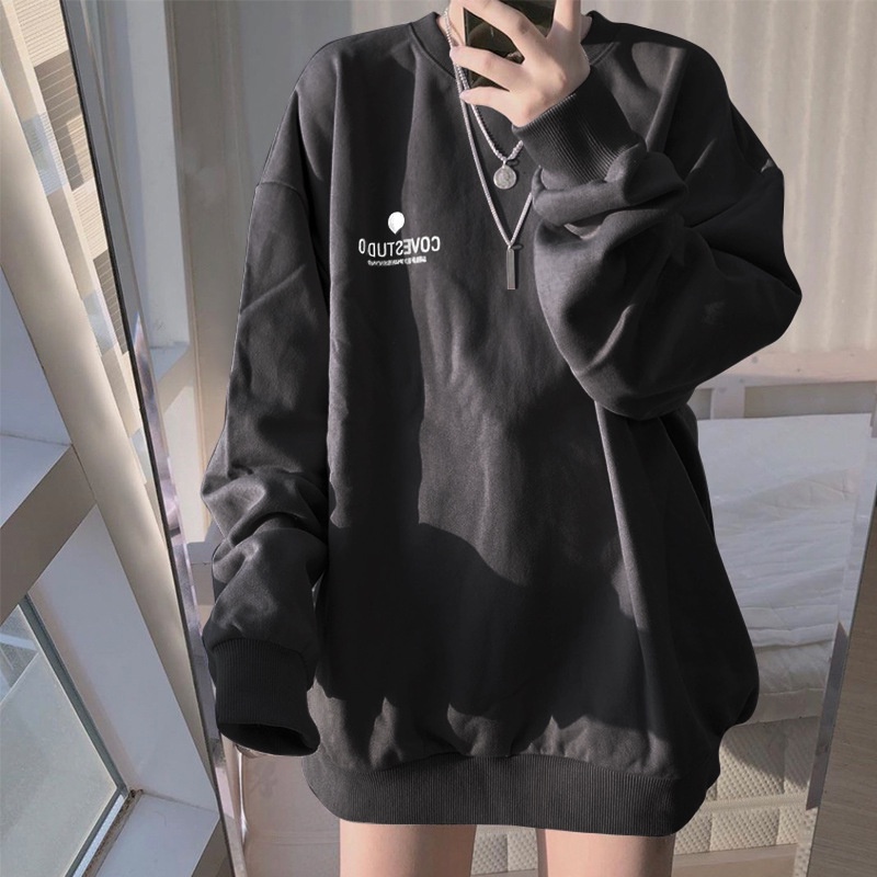 Áo sweater cotton Mỏng Tay Dài Dáng Rộng Phong Cách Thời Trang Hàn Quốc 6535 2022