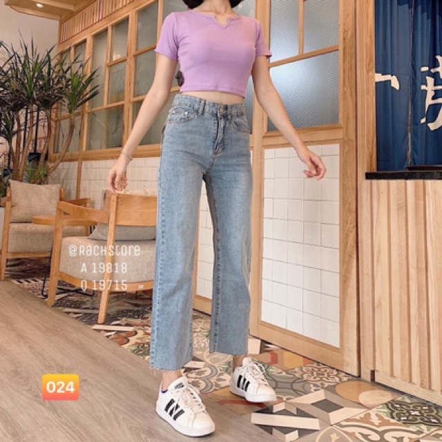 QUẦN JEAN XANH ỐNG RỘNG🎯mã 024 | BigBuy360 - bigbuy360.vn