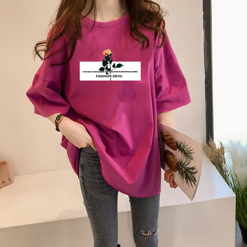 NRVP Áo Thun Ngắn Tay Dáng Rộng Thời Trang Cho Nữ