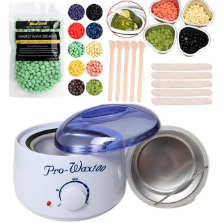 COMBO NỒI NẤU SÁP PRO WAX+300g SÁP HARD WAX BAENS(NỒI MÀU TRẮNG CAO CẤP)