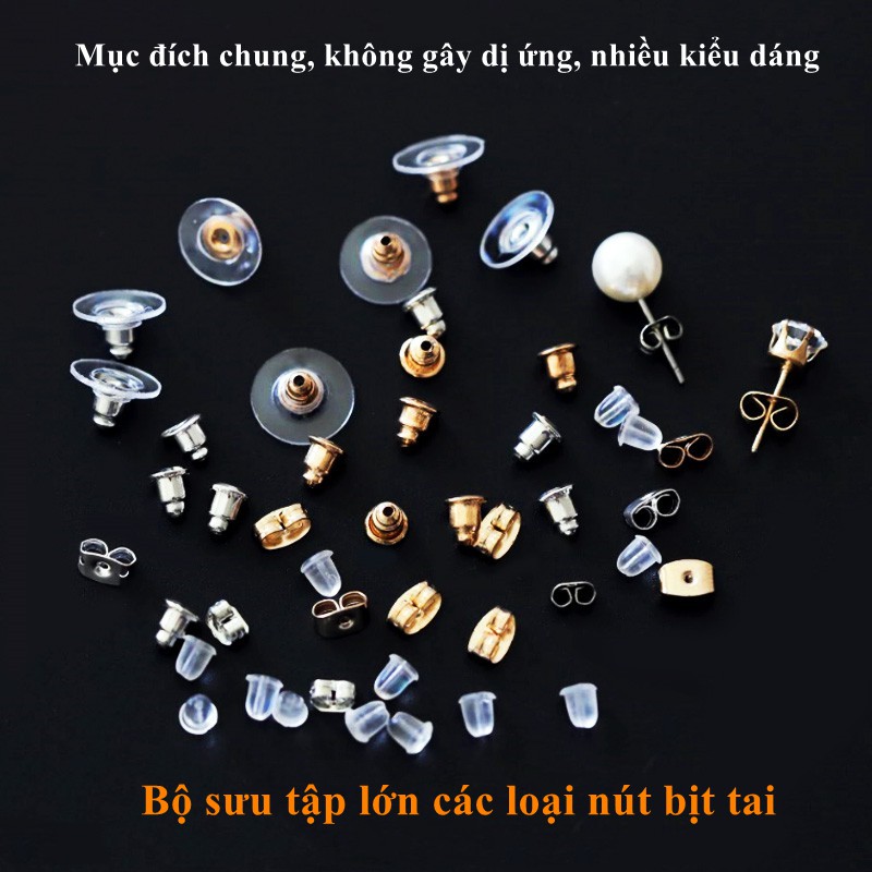 Phụ Kiện Làm Bông Tai Thủ Công B39 Chất Liệu Silicon