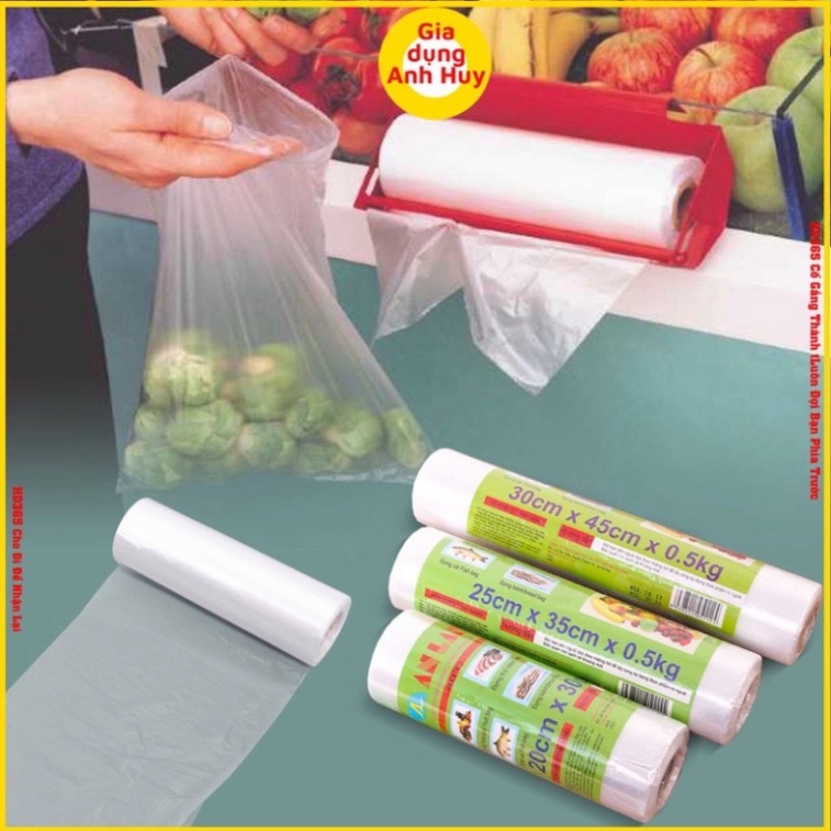 Túi đựng thực phẩm An Lành tiện lợi Hàng Công Ty Giúp bảo quản thực phẩm an toàn Size 200 túi và Size 250 túi 5.0