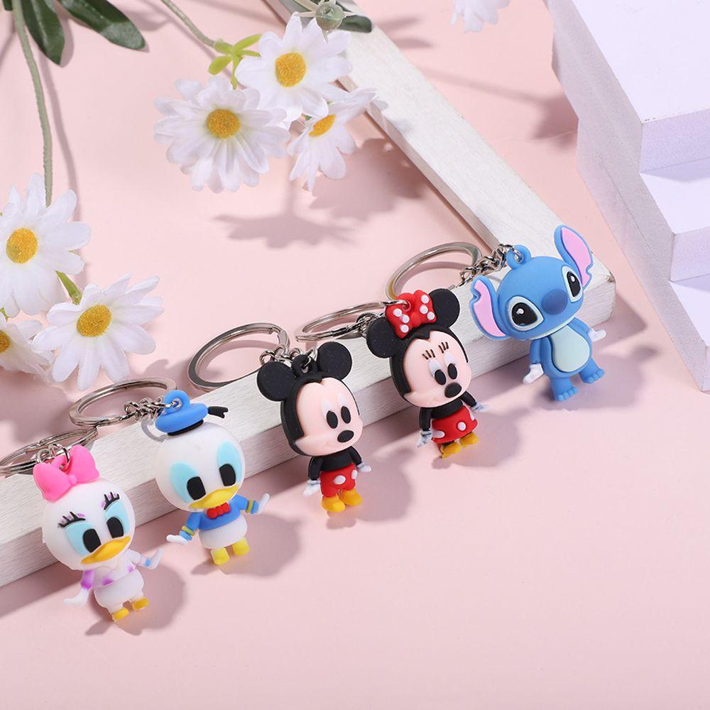 Móc Khóa Hình Chuột Mickey / Vịt Stitch Dễ Thương REBUY1
