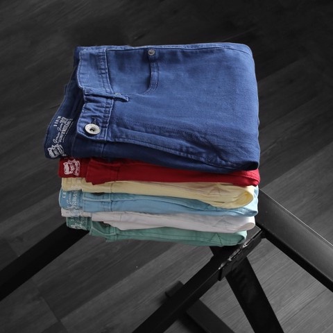 Quần Short Jean nam S.FREA xịn Trơn Big Size 2 túi trước 2 túi sau 2 màu CÓ BIG SIZE