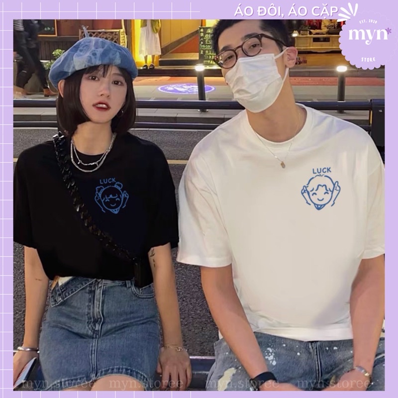 Áo thun cặp đôi nam nữ Unisex Form rộng, vải cao cấp cotton, Áo đôi - Đồ đôi cổ tròn basic