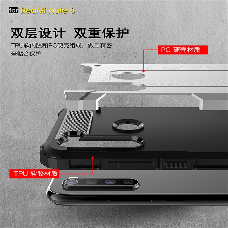 Ốp Lưng Cứng Chống Sốc Cho Xiaomi Redmi Go K30 Note 8t 8 Pro 8a