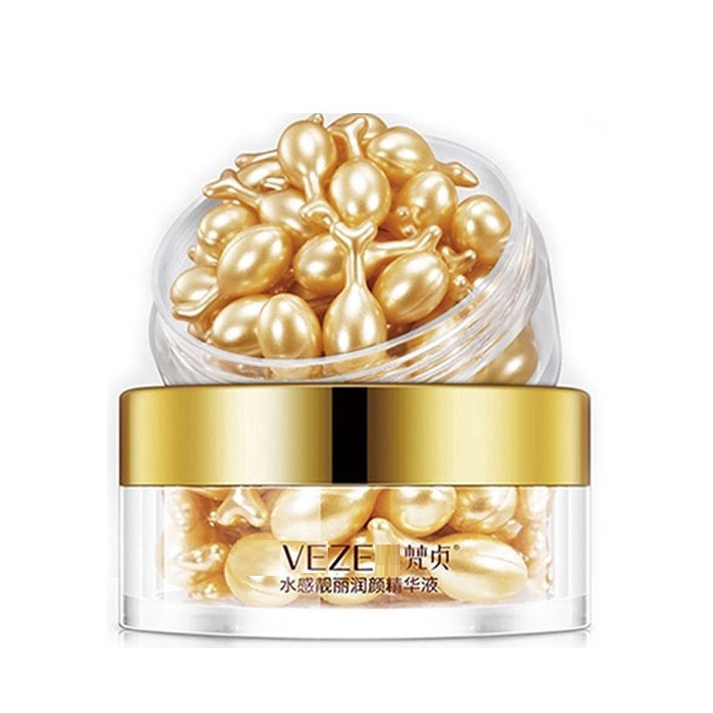 Hộp 30 viên serum  tinh chất Veze dưỡng ẩm thu nhỏ lỗ chân lông nuôi dưỡng và phục hồi làn da 30g