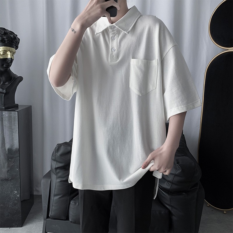 áo polo ngắn tay có cổ cotton- áo lỡ tay siêu đẹp - hottrend 2022 - mang đậm phong cách hàn quốc-A1 | BigBuy360 - bigbuy360.vn