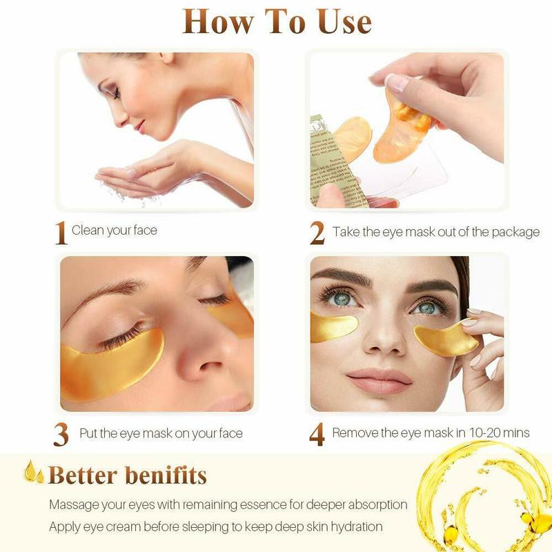 [Hàng mới về] Mặt Nạ Mắt Collagen Màu Vàng Chống Nếp Nhăn Và Quầng Thâm | BigBuy360 - bigbuy360.vn