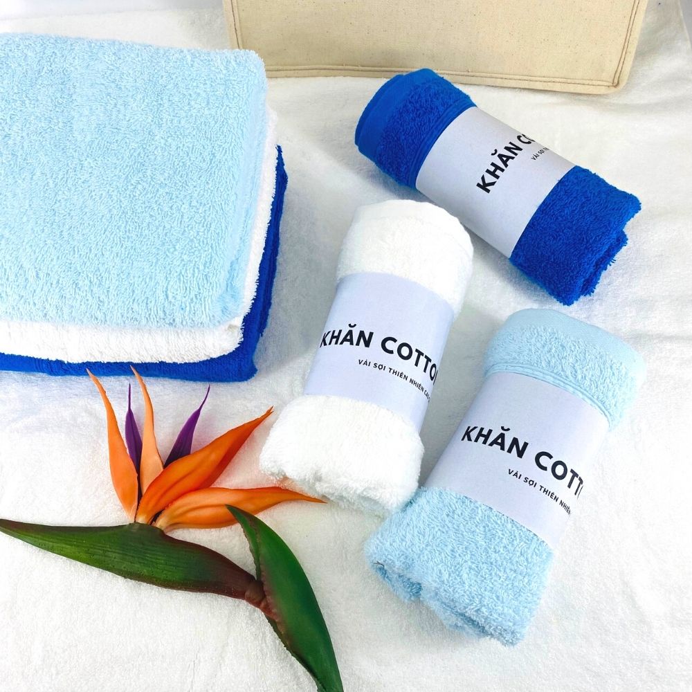 Khăn Tay Cotton Cao Câp Thiện Phú 34x34cm, Khăn Đa Năng S367 Bông Sợi Tự Nhiên Thấm Nước Tốt