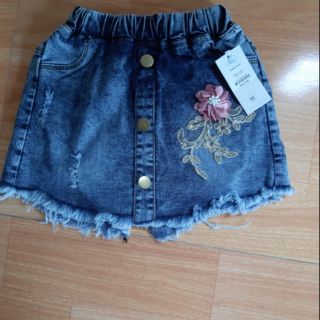 Combo set chan váy jeasn shop cho bé gái