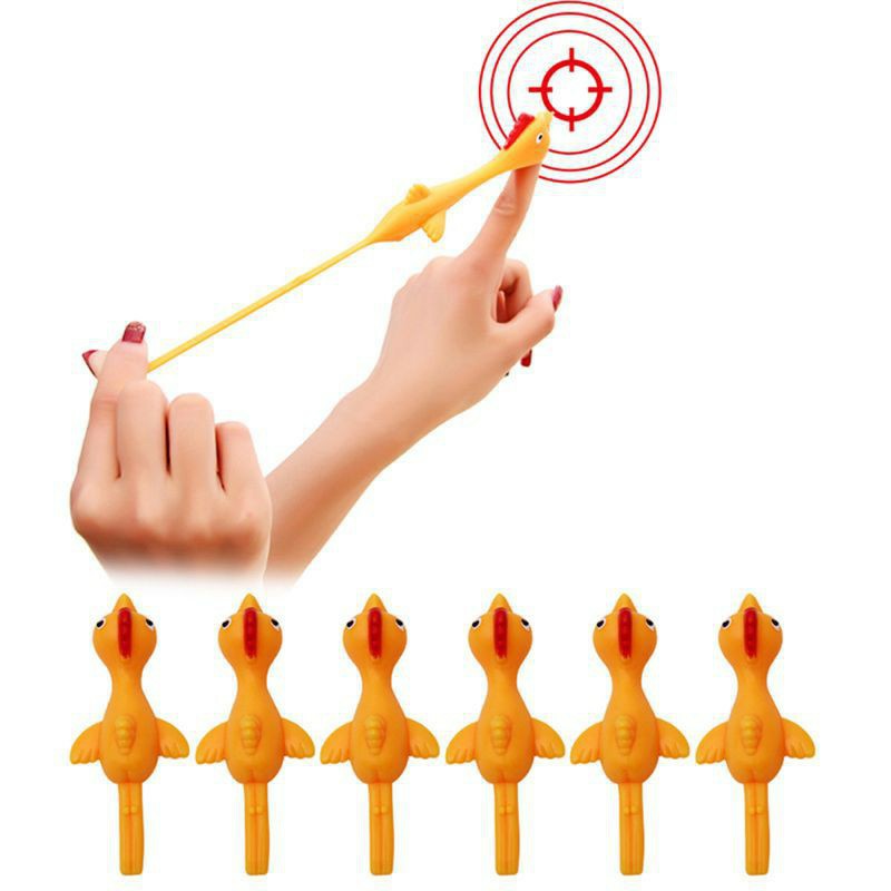 Đồ Chơi Bắn Ná Cao Su Hình Chú Gà Đáng Yêu (1 Cái)