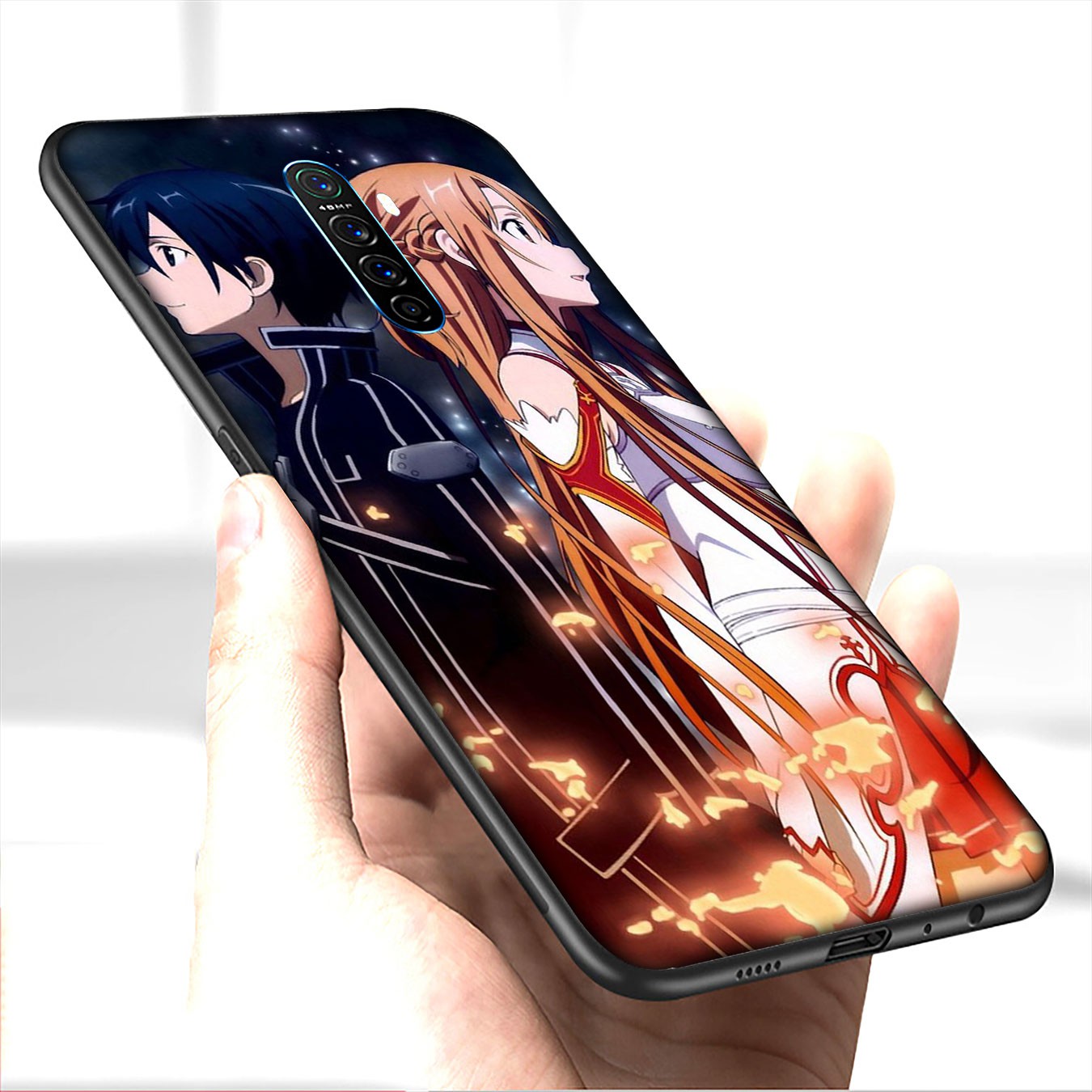 Ốp Lưng In Hình Sword Art Online Cho Oppo Reno 4 3 2 2f 2z Z F9 Pro A92 A72 A52 A7X A37 Neo 9