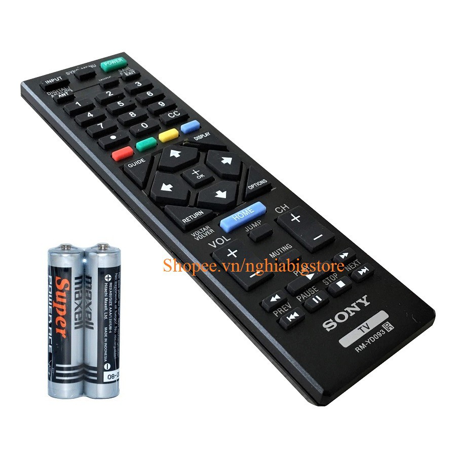 Remote Điều Khiển Tivi SONY, TV LCD, LED, 3D RM-YD093