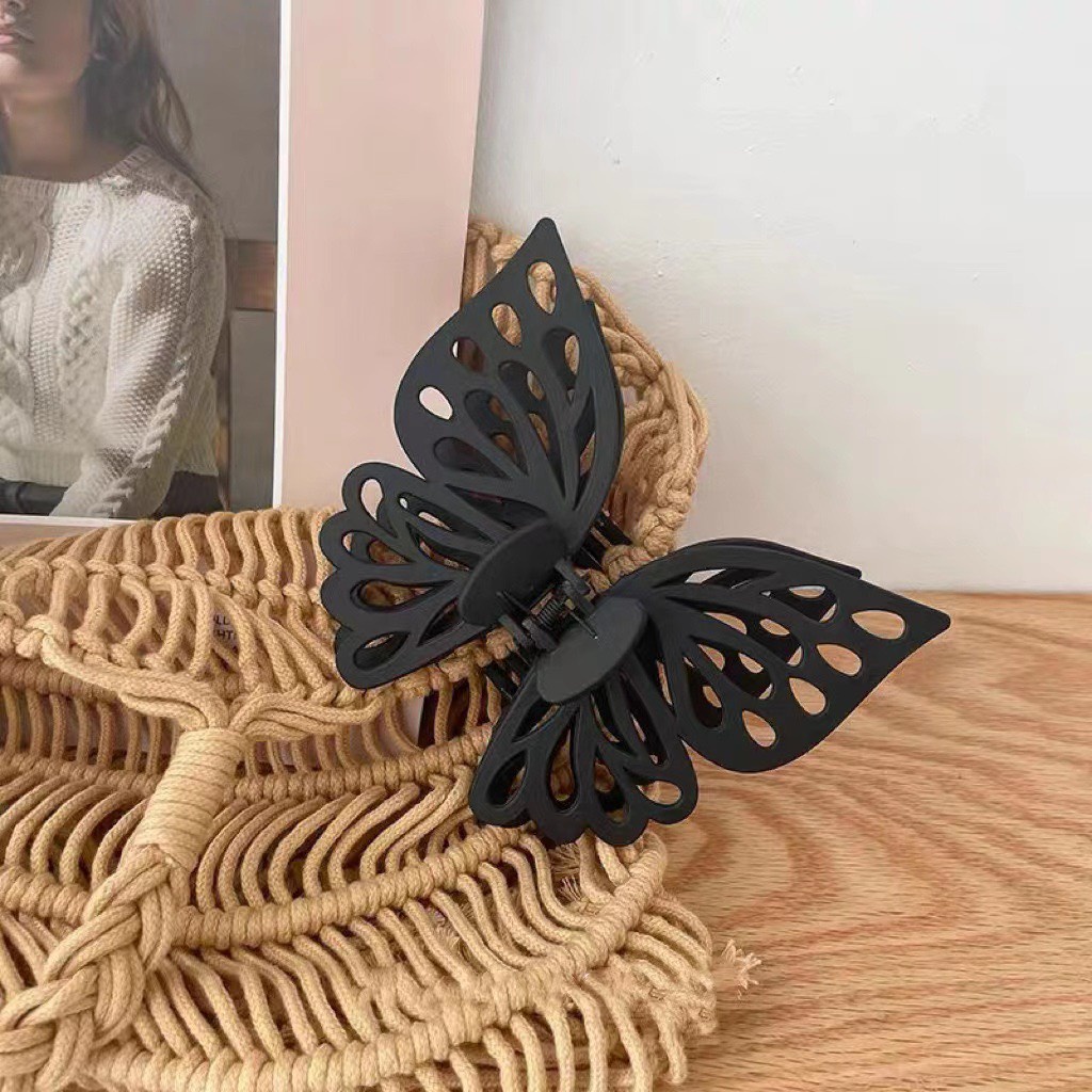 Kẹp bấu tóc nữ hình bướm nhựa cao cấp TIMSTORE phong cách thời trang hàn quốc