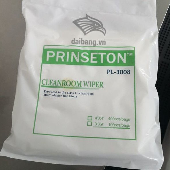 Khăn lau phòng sạch 3008 - 100 miếng/gói - Chính hãng PRINSETON