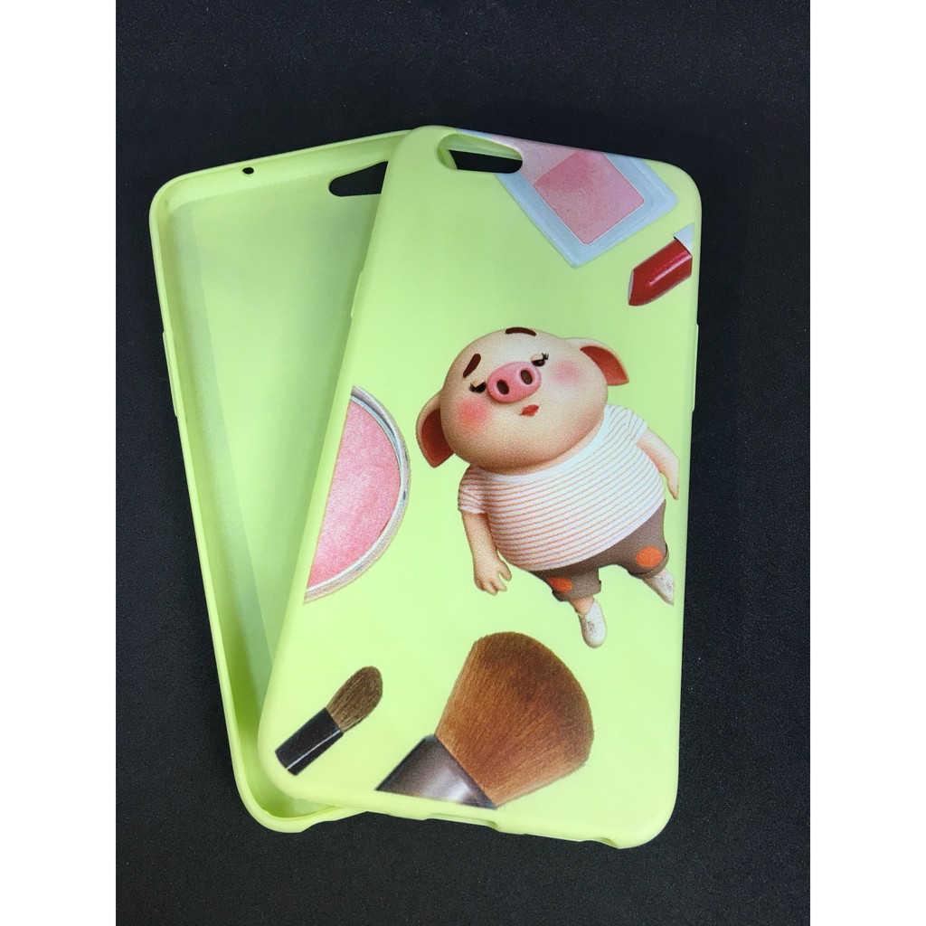 Ốp Oppo F3 F5 F7 F9 F1s F11 Pro - Ốp lưng Oppo dẻo hình heo dễ thương