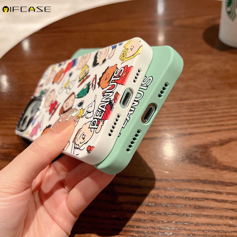 Ốp Điện Thoại Silicon Họa Tiết Chú Chó Snoopy Dễ Thương Cho iPhone 13 12 12 11 Pro Max XS Max XR X 7 8 Plus