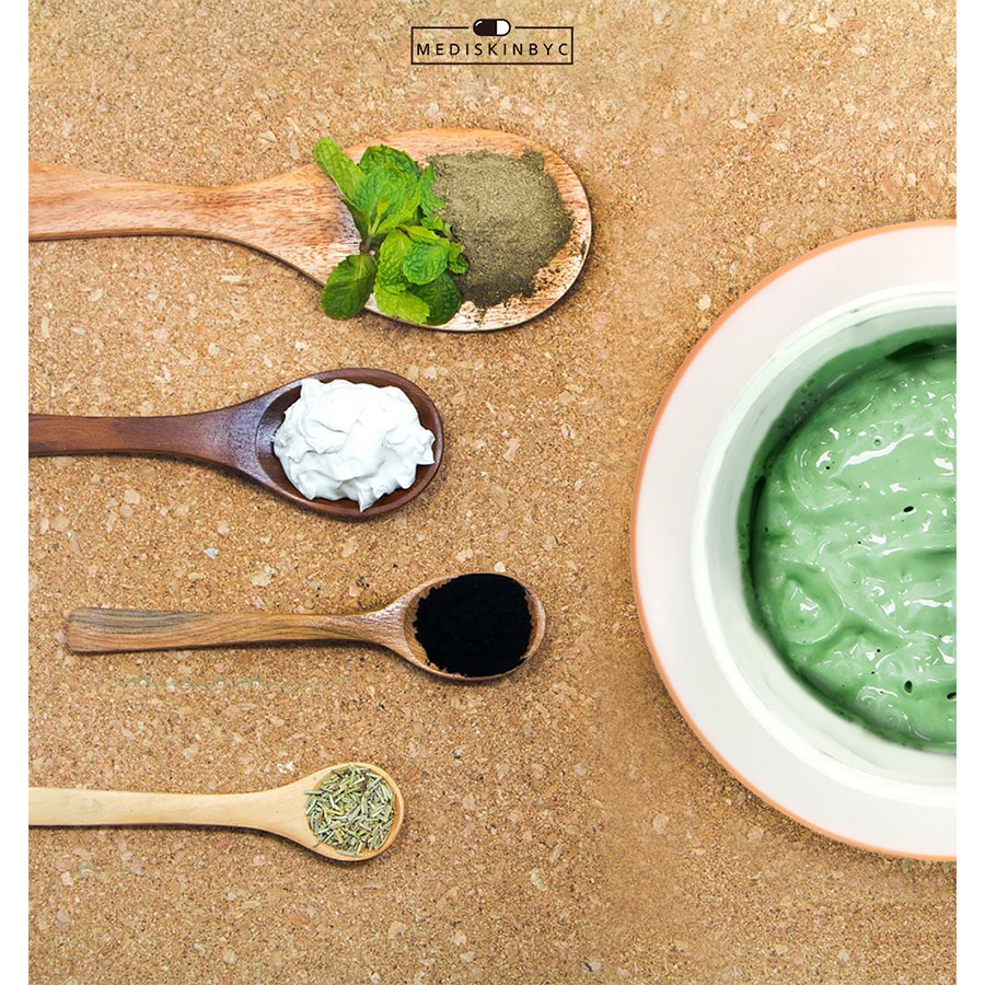 Combo 2 Sản Phẩm Chăm Sóc Da MediskinbyC Serum VitaminC Pure C+ Và Mặt Nạ Sủi Bọt Thải Độc Da Pure C+ Detox