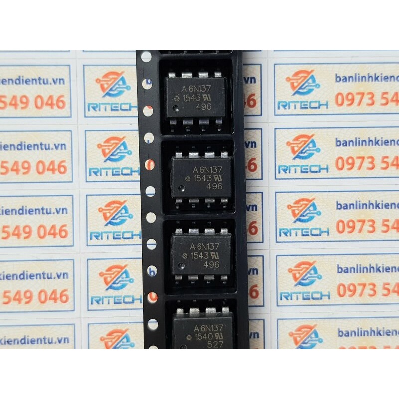 [Combo 5 con] A6N137, 6N137, HCPL-6N137 SOP-8