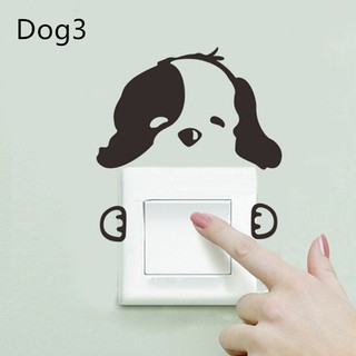 Miếng dán PVC hình thú trang trí cho ổ điện