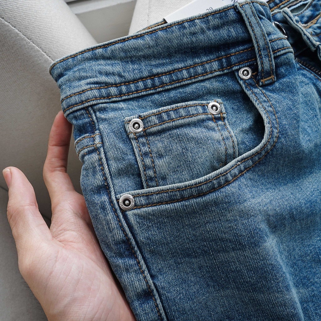 Quần Jean dài nam ZR Code 433 (Form Slimfit,chất vải co dãn,ống quần 15-18cm,hàng VNXK) | BigBuy360 - bigbuy360.vn