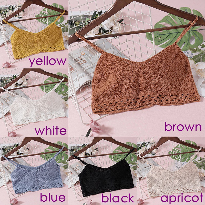 Áo croptop đan móc thiết kế quyến rũ cho phái nữ