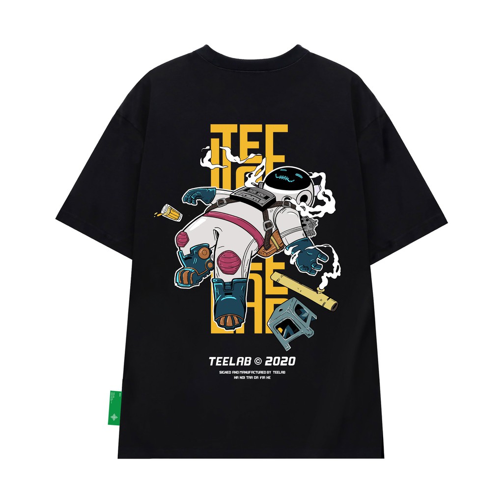 [FREESHIP ĐƠN TỪ 50K] Áo Thun Nam Nữ Teelab Phi Hành Gia Hà Nội Streetwear Áo Phông Nam Form Rộng Basic Cotton Oversize