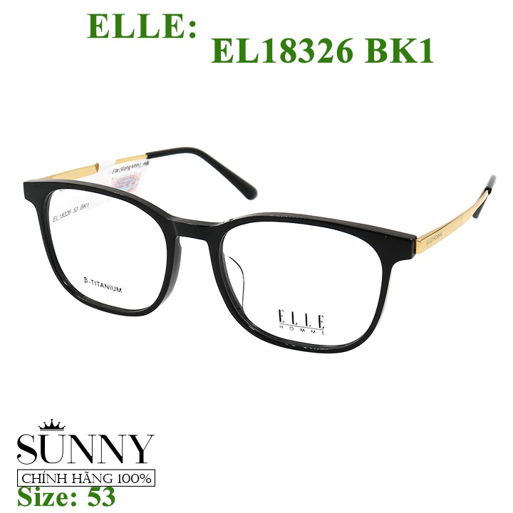 Gọng kính thời trang Elle EL18326 chính hãng, bảo hành toàn quốc