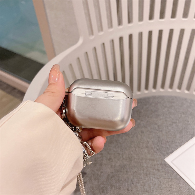 Vỏ Bảo Vệ Hộp Sạc Tai Nghe AirPods Pro/1/2 3 Pro Thiết Kế Mạ Nhám Độc Đáo