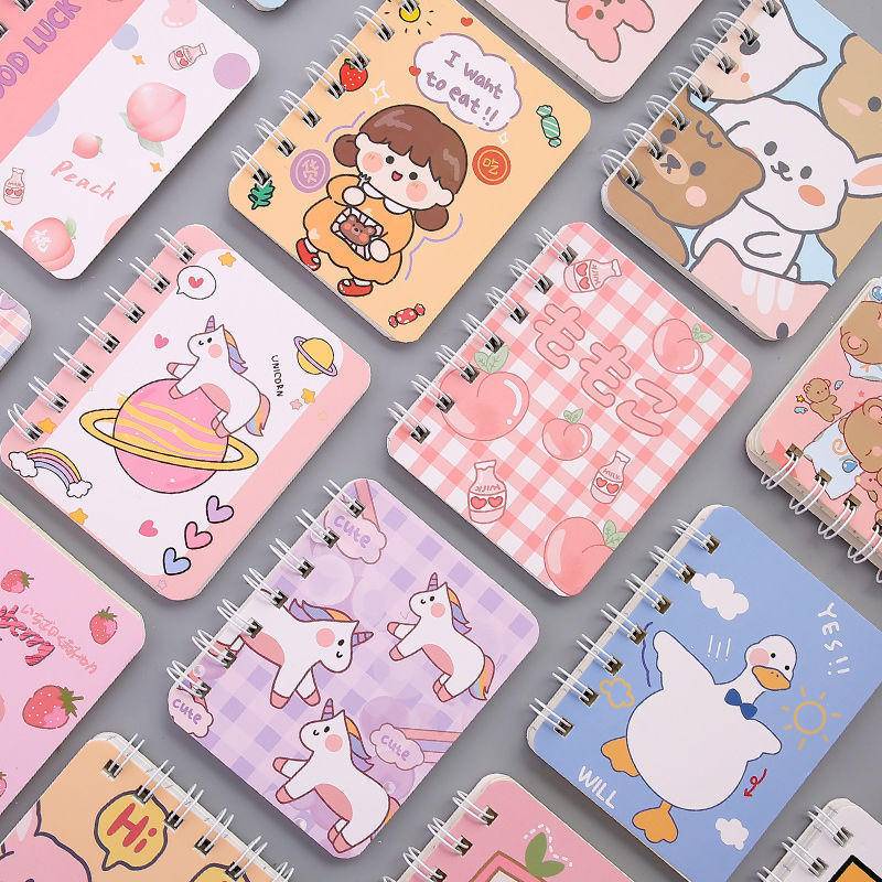 ⭐ iLado ⭐  sổ tay sổ ghi chú mini tập vở tài khoản tay sáng tạo dễ thương vở kẻ ngang sổ ghi chép notebook binder a5 sổ ghi chép sổ tay ghi chép vở ngang sổ lò xo kẻ ngang marker học văn phòng phẩm sổ ghi chú sticker