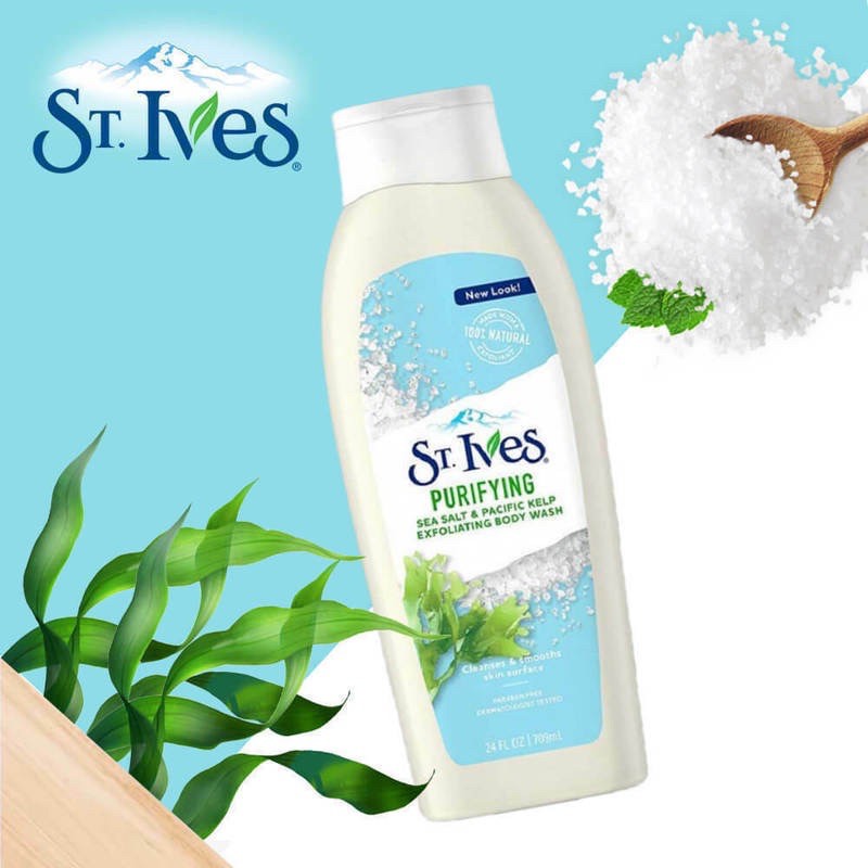 [USA] Sữa tắm ST.IVES 709ML muối biển và tảo bẹ | Cam Chanh | Yến Mạch & Bơ - Mỹ | BigBuy360 - bigbuy360.vn
