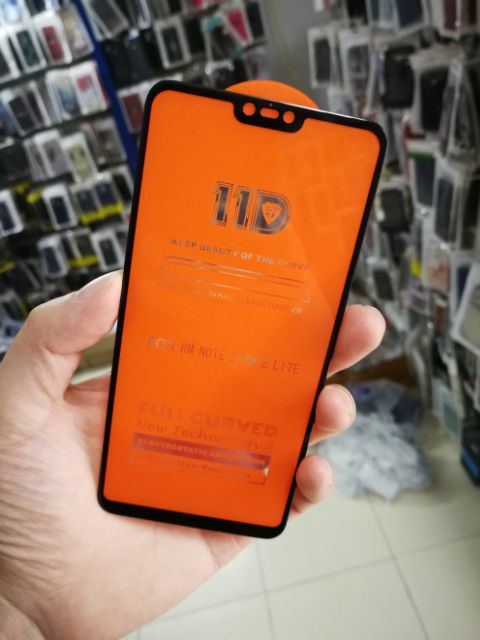 Cường lực 19D Xiaomi Mi 8 Lite Full màn Full keo ôm viền 2.5D cao cấp