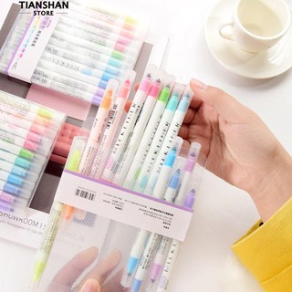 Set 12 bút highlight 2 đầu 12.5cm