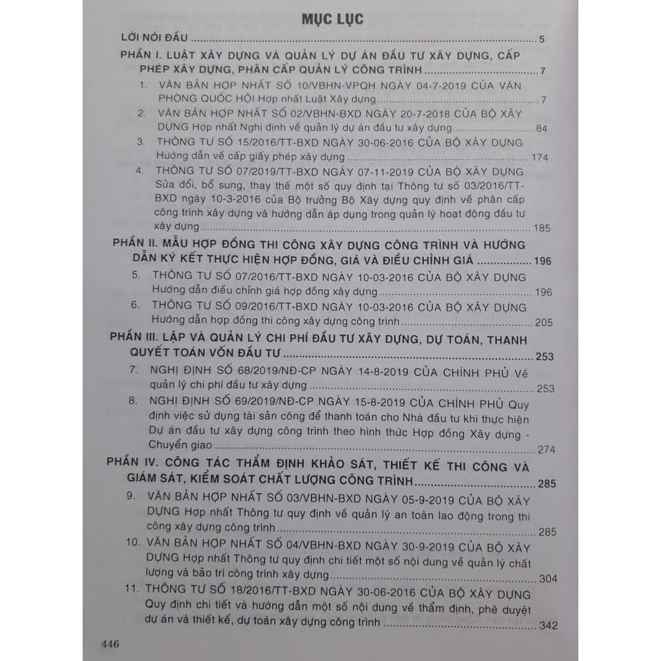 Sách - Luật xây dựng - hướng dẫn nghiệp vụ quản lý dự án, nghiệm thu công trình xây dựng và tư vấn giám sát thi công tác