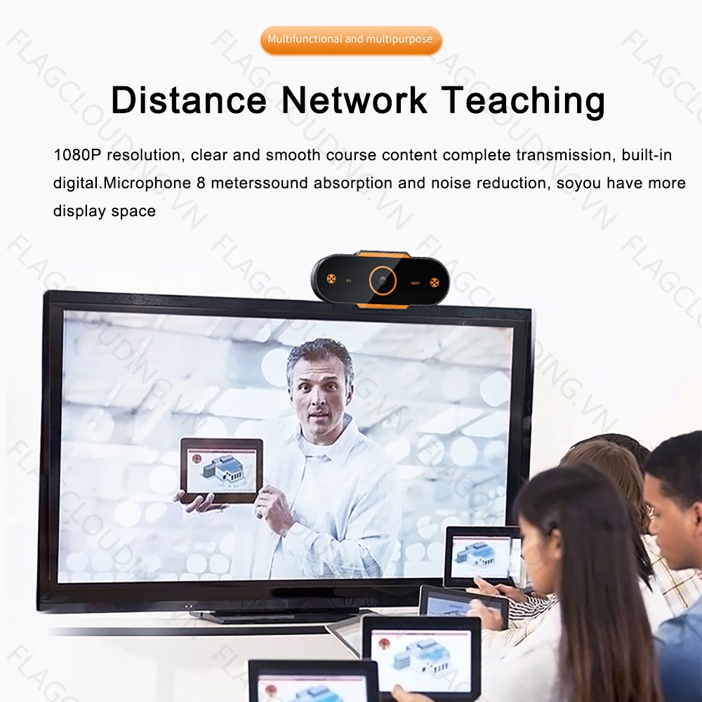 Webcam USB 2.0 5MP HD Độ Phân Giải Cao Tự Lấy Nét 1080P/720P/480P Có Mic Cho Máy Tính Bàn/Máy Tính Laptop | BigBuy360 - bigbuy360.vn