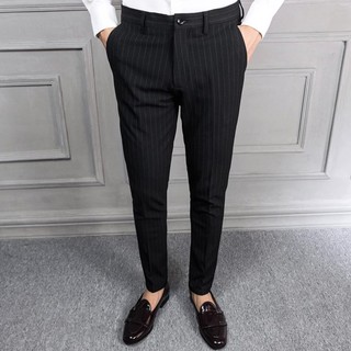 Quân âu đen kẻ sọc trắng