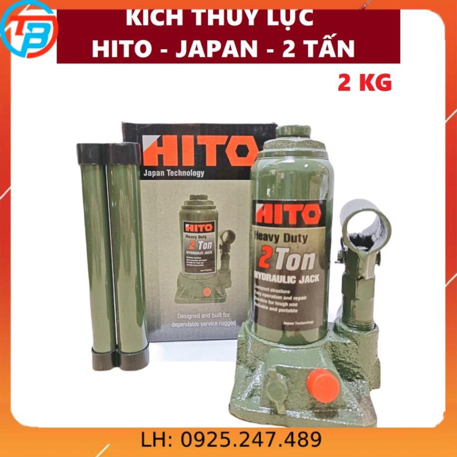 Kích thủy lực Japan Nhật HITO 2 Tấn CÁP THÉP Thái Bình VinàN