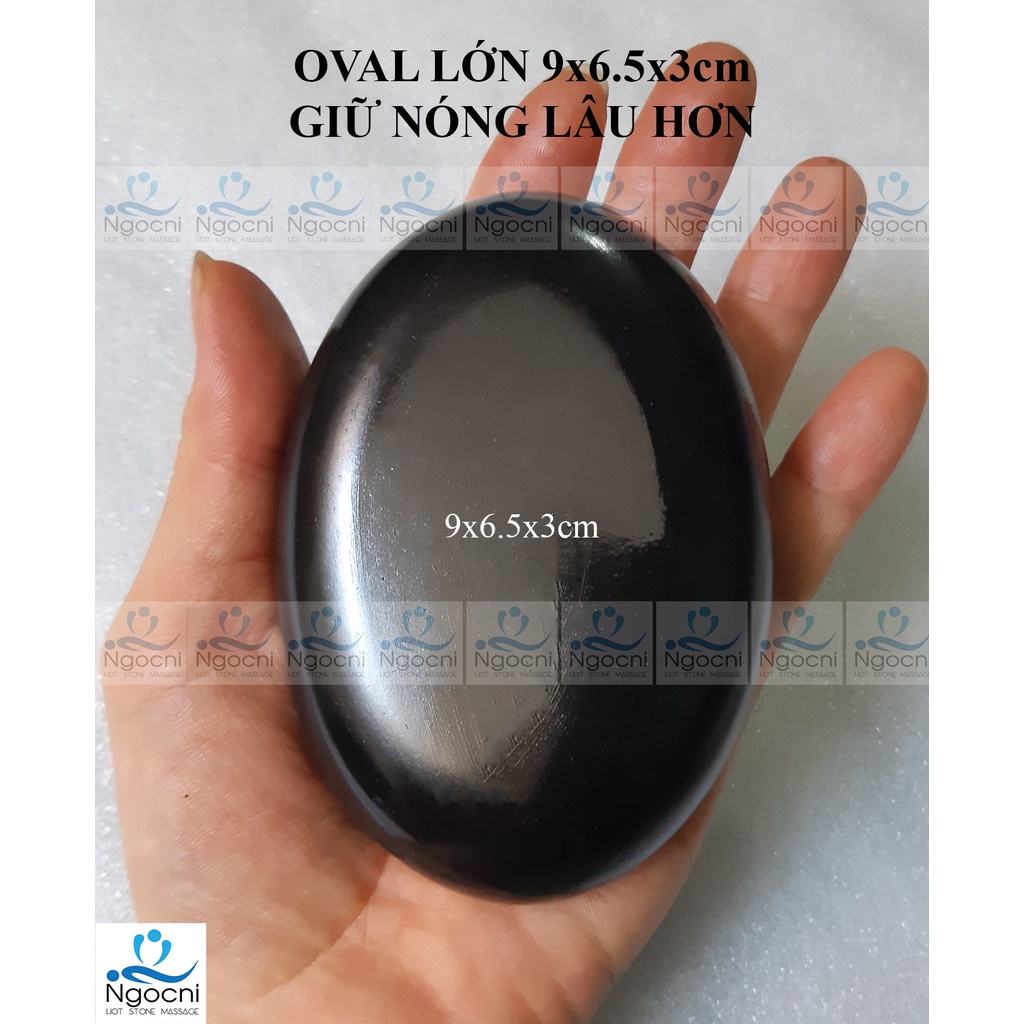 Đá Nóng Massage Spa Oval 8x6cm - Tròn 8x8cm - Chữ nhật 11x7cm - Oval lớn 9x6.5cm - Đá kẹp chân - cây ấn huyệt