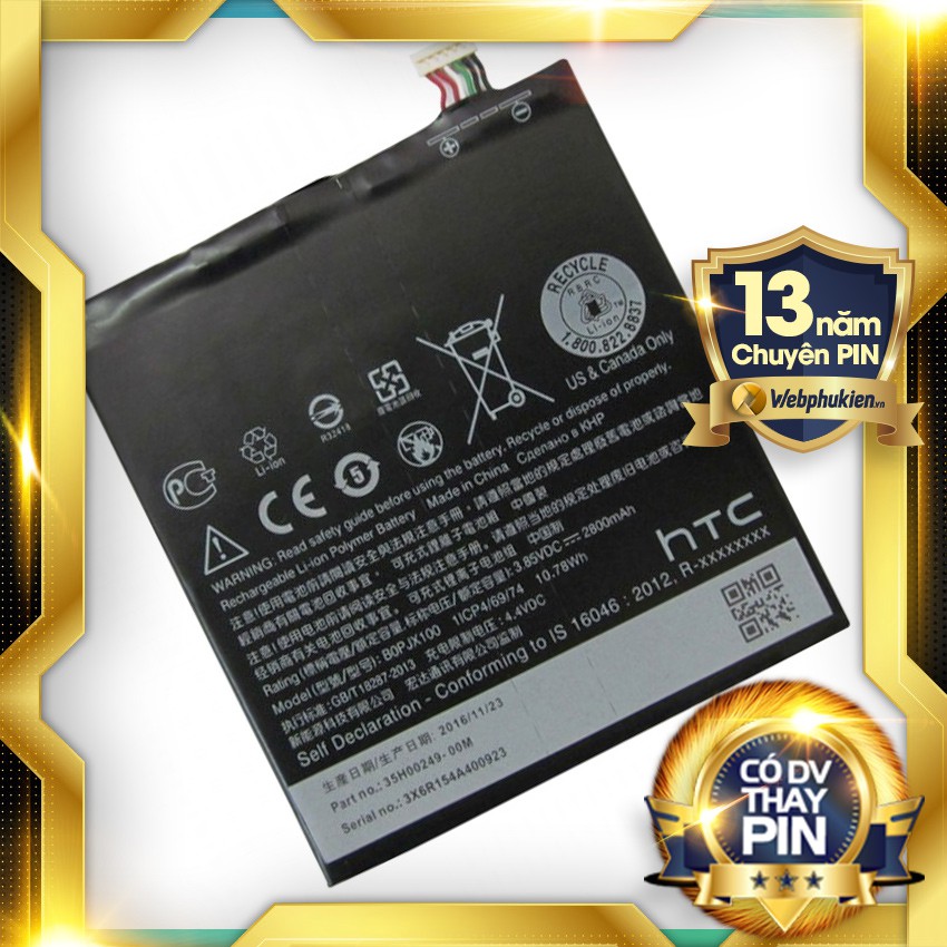 Pin HTC desire 728 (BOPJX100) dung lượng 2800mAh