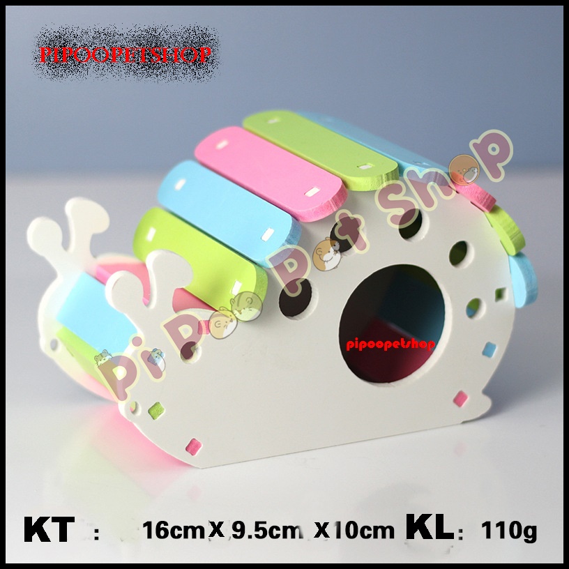 Nhà gỗ cho Hamster - Nhà chú ốc sên