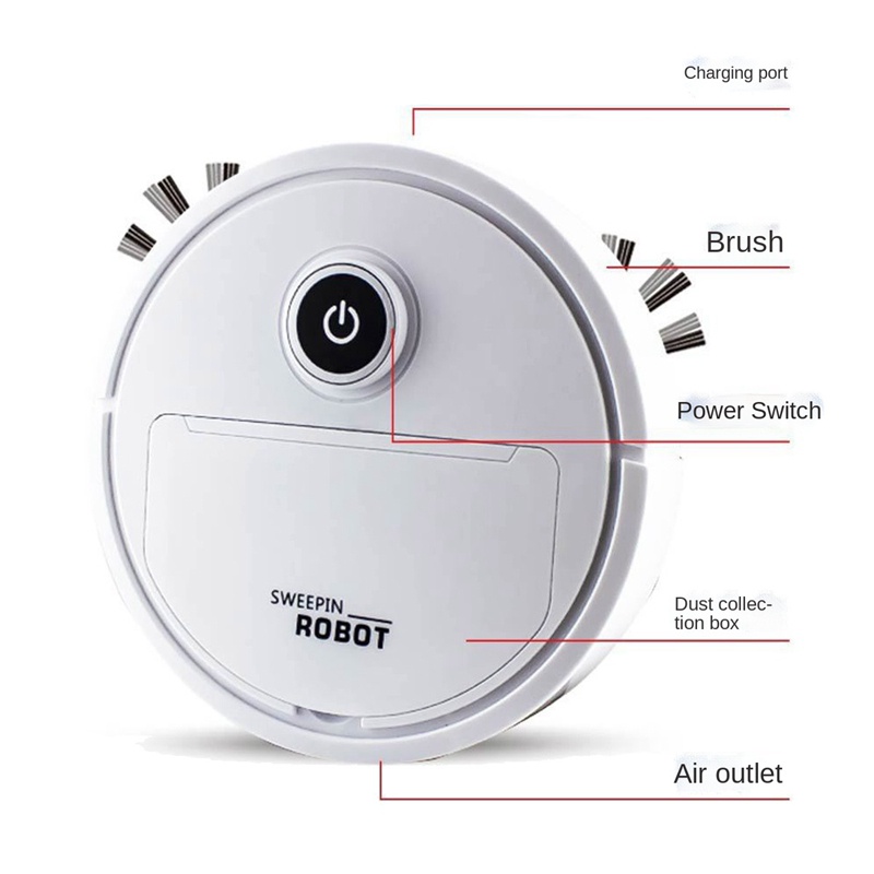 Robot Hút Bụi Thông Minh Tự Động 3 Trong 1