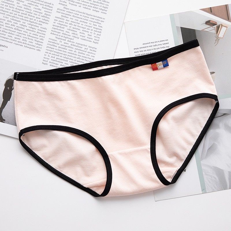 Quần Lót Cotton Cờ Pháp Phối Viền Nổi Bật (d)