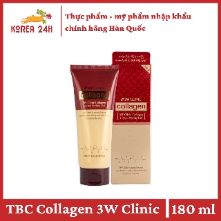 Tẩy Tế Bào Chết 3W Clinic Collagen (Đỏ) (180 ml)