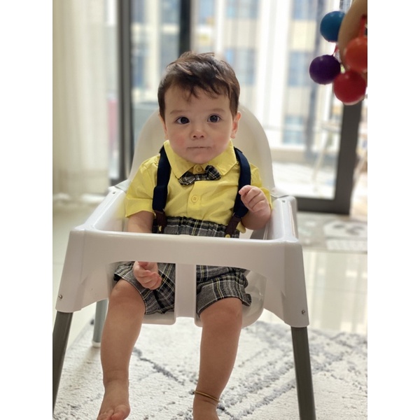 Set Quần Áo Trẻ Em Hoàng Tử Tay Ngắn, Yếm Công Tử Cotton 100% Cho Bé Trai 3-24 tháng - Twinne Kids SG