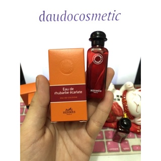 [ mini ] Nước hoa Herrmes Eau de Rhubarbe Ecarlate Eau De Cologne 7.5ml